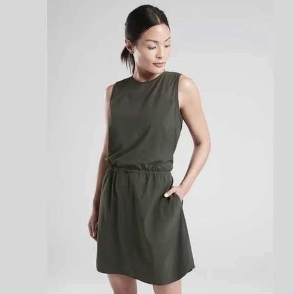 ATHLETA - Sol Midi Dress Size 6 - Gray - Picture 6 of 6